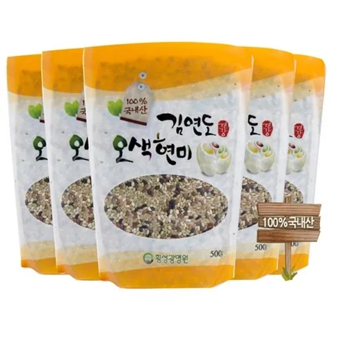 중벼꽃농부 오색현미 500g X 21봉 할인 후기