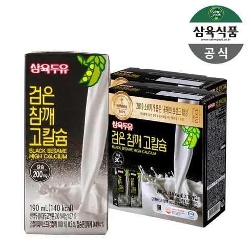 삼육두유 검은콩과칼슘X3박스삼육두유 흑임자(190mlX20팩 후기정보 상품 7가지